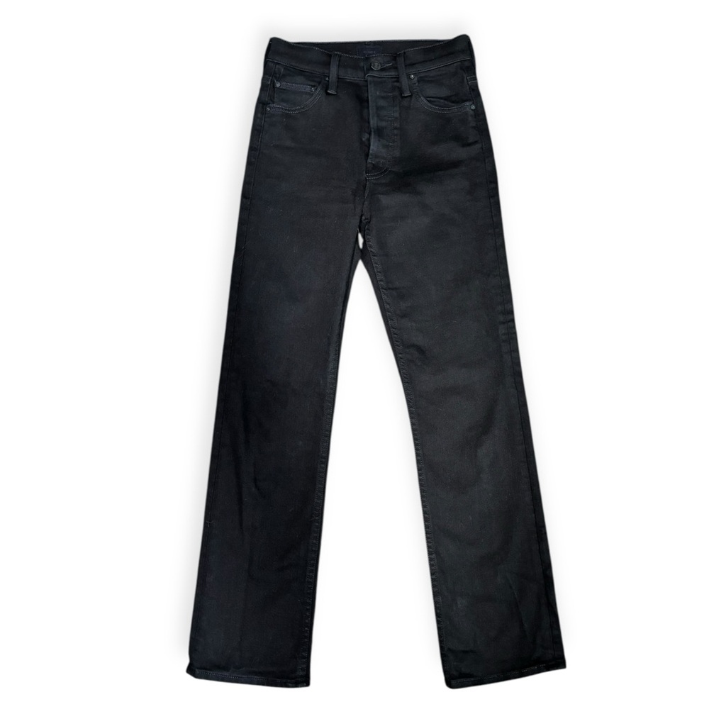 MOTHER Women’s Straight Black Jeans - Tomcat Ankle in Lasting Impression